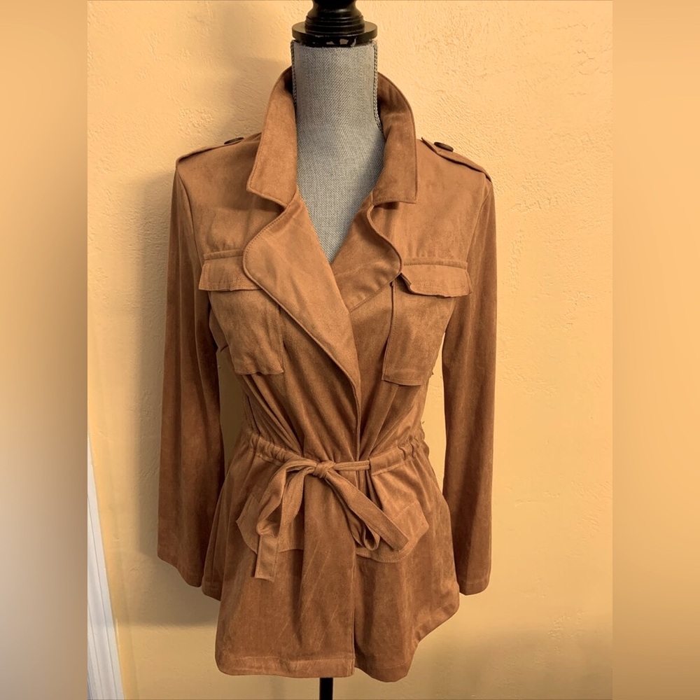 Kendall & Kylie‎ Faux Suede Jacket – Size Medium 🤎